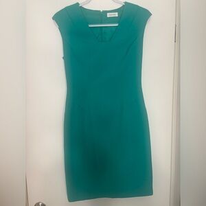 Calvin Klein Teal Midi Size 4